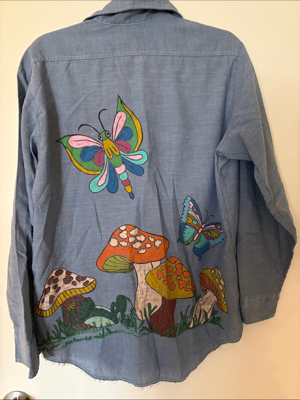 Vintage Adult JC Penney Button-Up Shirt with 1970's Print - Picture 6 of 8